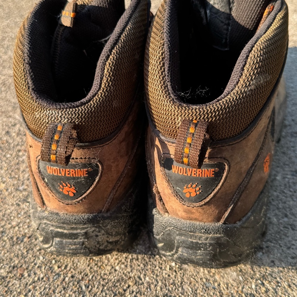 Wolverine - Men's (Sz 10) Brown Hudson Hiker Steel Toe Work Boots - Picture 5 of 6